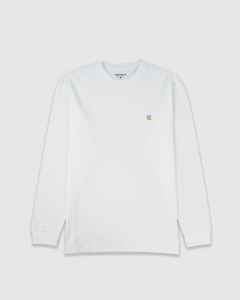 Carhartt Chase LS T-Shirt White/Gold