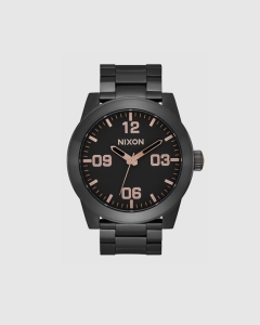 Nixon Corporal SS All Black/All Rose Gold