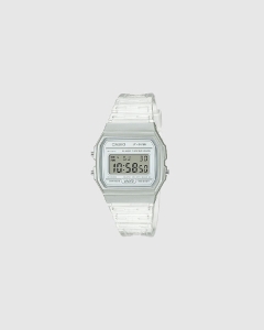 Casio Digital WR/SW/Led/Alarm F91WS-7D Watch White Trans