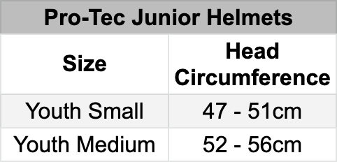 Pro Tec Junior Helmet